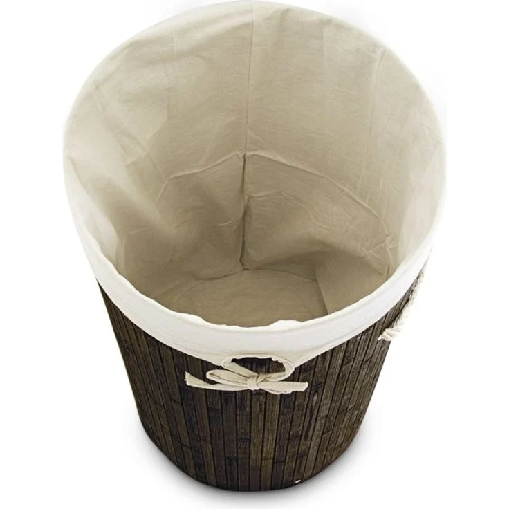 Wäschekorb Bambus rund – Bild 5