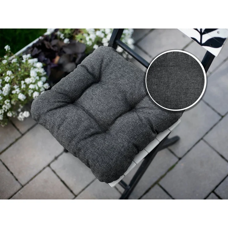 sunnypillow Stuhlkissen 4er Set Stuhlkissen 45x45 cm Bequeme 8cm, Polsterauflage Auflage für Stühle / Bänke – Bild 4