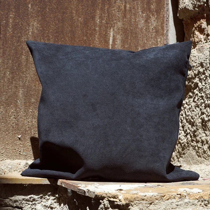 Kissen Deko von Lysel - schwarz Toledo 50x50 Polyester kissenbezug Dekokissen – Bild 3