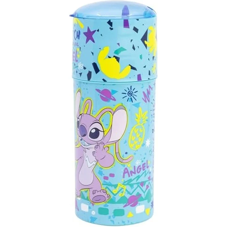 Storline Trinkflasche Disney Stitch Wasserflasche 350ml Kinder mit Auslaufschutz – Bild 2