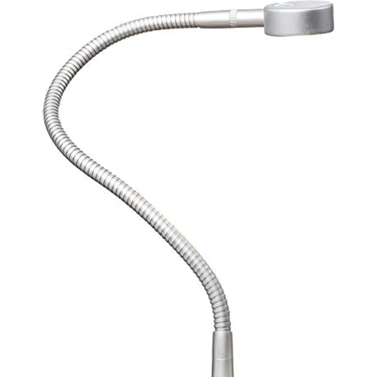 kalb Bettleuchte LED Leseleuchte Bettlampe Flexleuchte chrom silbergrau Touch Schalt, warmweiß – Bild 2