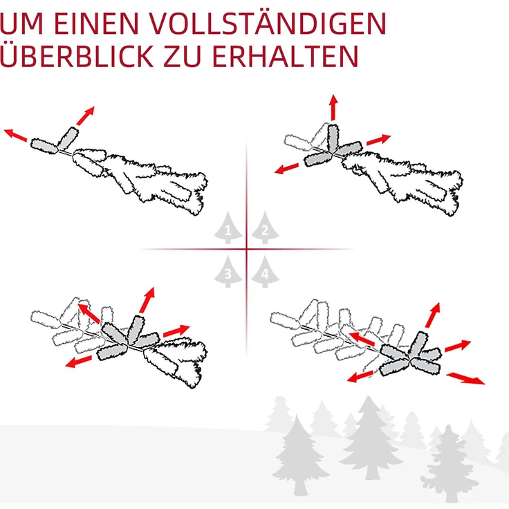 HOMCOM Weihnachtsgirlande, Kunststoff, Metall, Grün, 180L x 30B x 30H cm – Bild 8