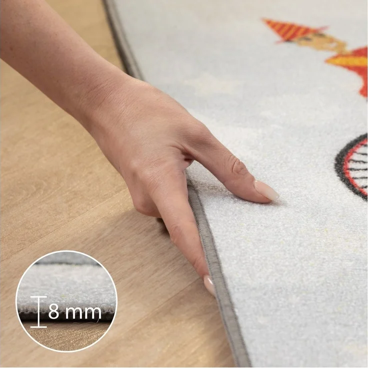 Carpettex Kinderteppich Himmel und Hölle, Rechteckig, Höhe: 7 mm, Teppich Kinderzimmer Himmel und Hölle Rutschfest Waschbar – Bild 1