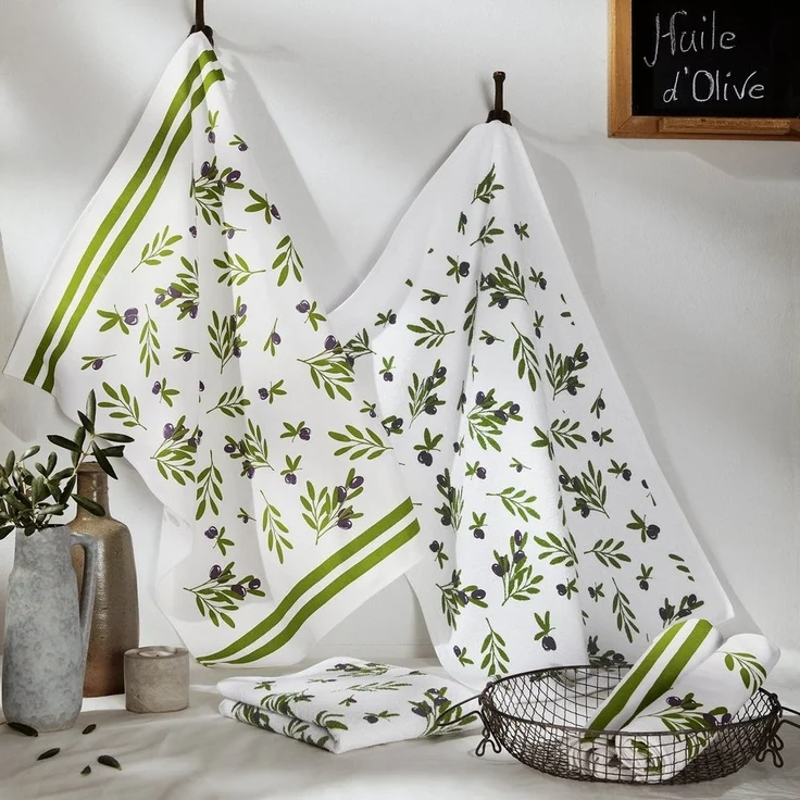 Erwin Müller Geschirrtuch Frottier-Geschirrtuch 2er-Pack, Baumwolle Motiv – Bild 3