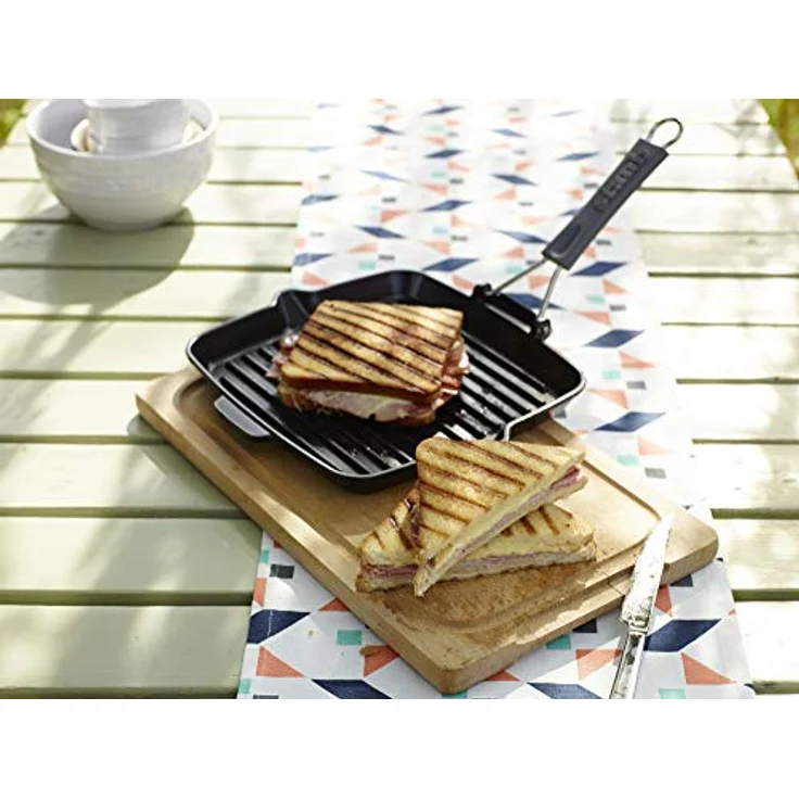 Staub Grillpfanne induktion quadratisch 24x24 cm schwarz Töpfe & Pfannen – Bild 3