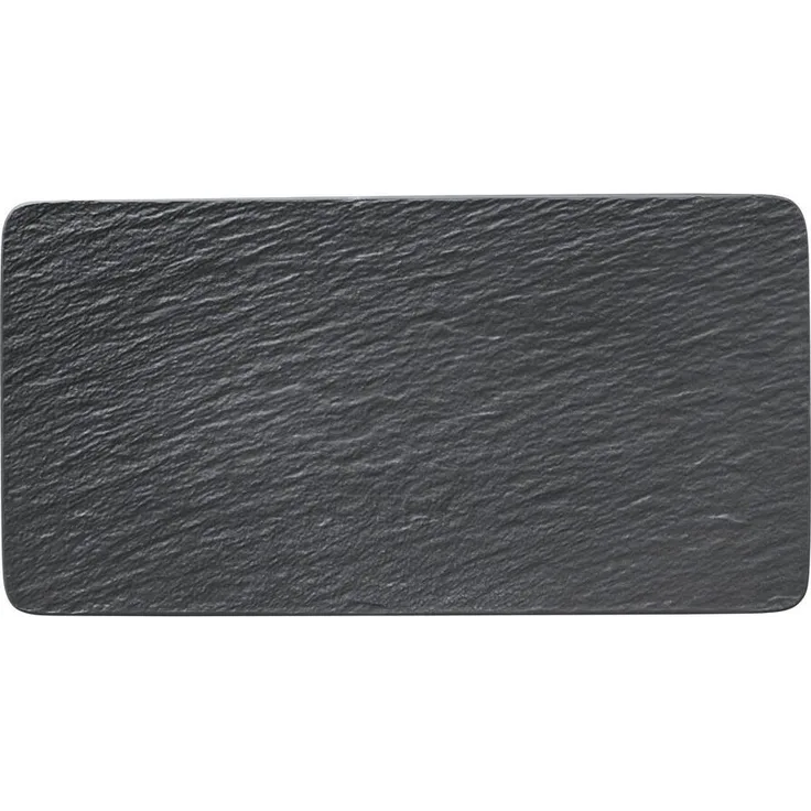Villeroy & Boch Manufacture Rock Servierplatte rechteckig schwarz 35 cm