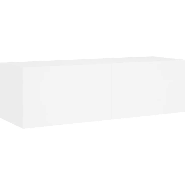 vidaXL 5-tlg. TV-Wohnwand mit LED-Leuchten Weiß 3216860 – Bild 4