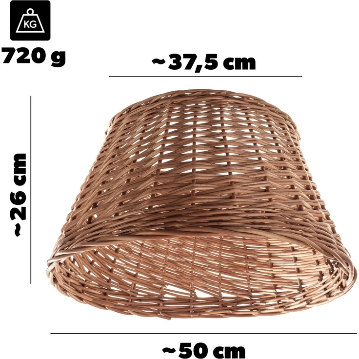 KADAX Naturgeflechtabdeckung Aliano 50 cm für Weihnachtsbaumständer – Bild 2