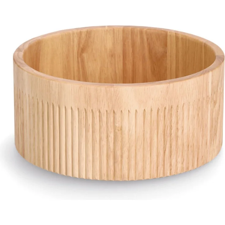 ZELLER 25666 Schale STRIPES aus Gummibaum, Ø 27 x 12 cm – Bild 1
