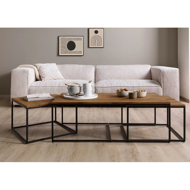 Couchtisch Sheesham 118x62x40 natur unbehandelt LICHTENBERG #110 – Bild 9