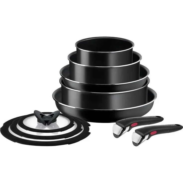 Tefal Topf-Set Topf-Set Ingenio Ultimate, Topf und Pfannenset abnehmbarer Griff, (10-tlg)