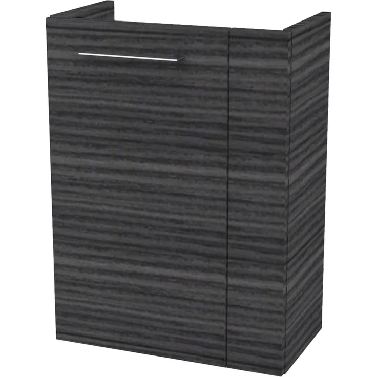 Fackelmann SBC B. PERFEKT Waschbeckenunterschrank 45 cm, Anthrazit Holzoptik, links