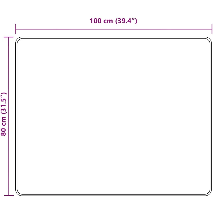 vidaXL Teppichläufer MARSA Grau 100 x 80 cm Polyester und PVC 42023190 – Bild 7