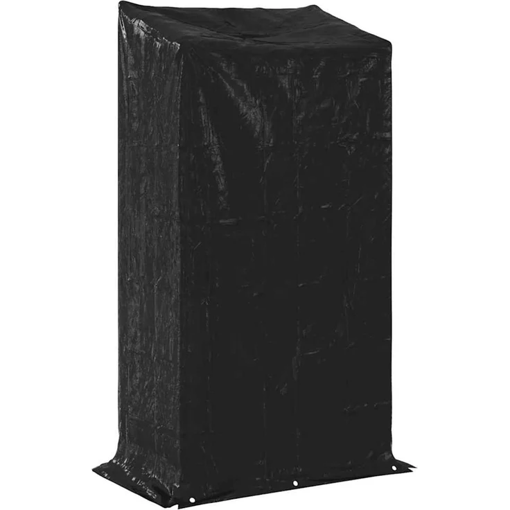 vidaXL Brennholzregal mit Regenschutz 100x60x200 cm Verzinkter Stahl 4104949 – Bild 8