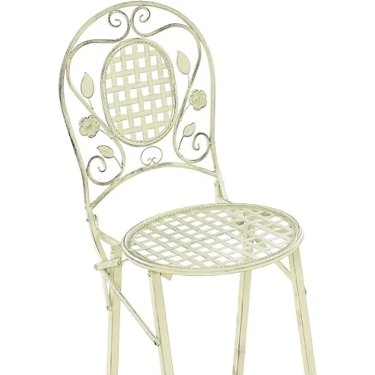 Beliani 'BIVIO' Gartenbar Set, klappbar, Metall Hellgrün – Bild 7