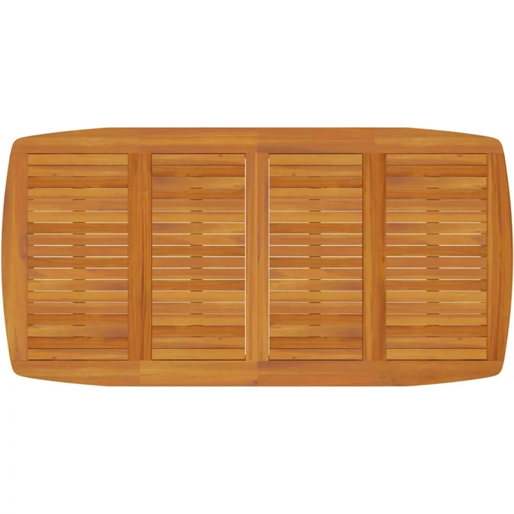 Gartentisch, Balkontisch 200 x 100 x 75 cm Massivholz Akazie – Bild 3
