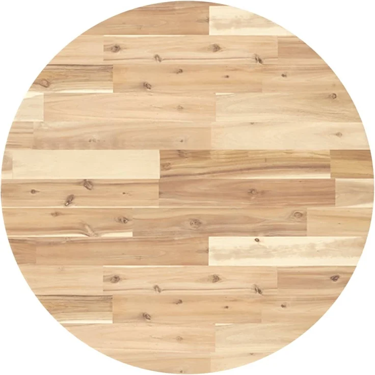 vidaXL Tischplatte Rund Ø70x2 cm Massivholz Akazie 4008685 – Bild 2