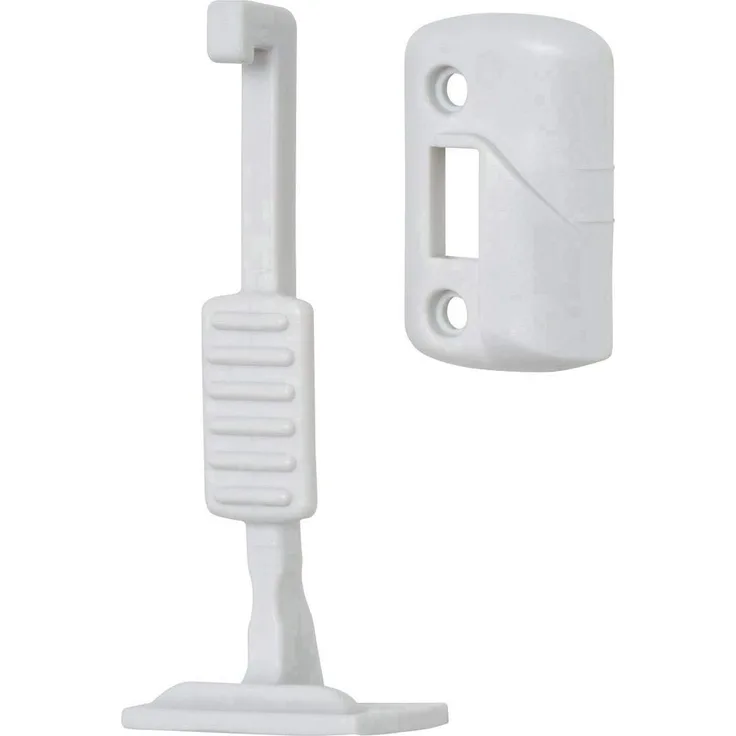 ABUS Schubladen-Sicherung Lenny Sicherung für Türen, Schränke und Schubladen - einfache Montage - 3 Stück - weiß - 73161