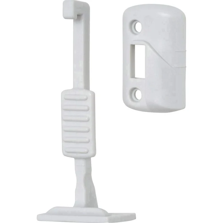 ABUS Schubladen-Sicherung Lenny Sicherung für Türen, Schränke und Schubladen - einfache Montage - 3 Stück - weiß - 73161