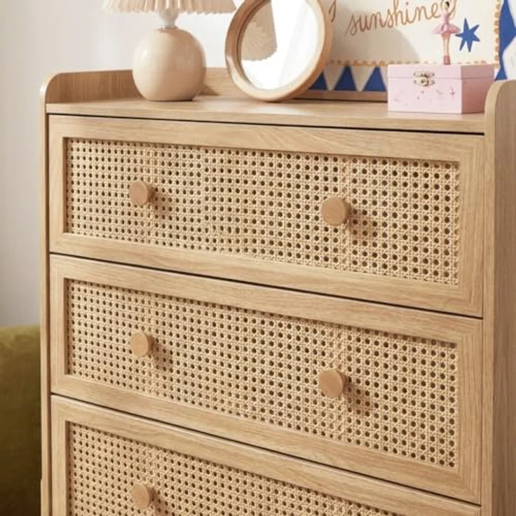 BAÏTA PABLO02 Kommode für Kinder, natürlich, Länge 80 cm, Natur – Bild 6
