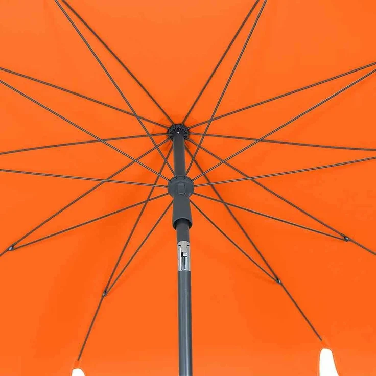 Tropico Mittelstockschirm anthrazit/terracotta 210x140cm – Bild 8