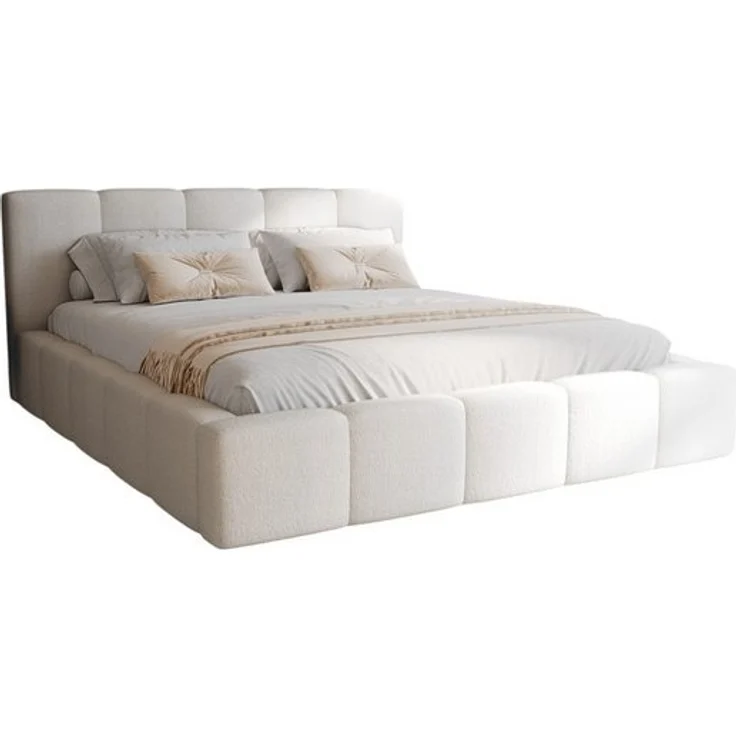 Compleo Polsterbett Wolkenbett modern und elegant, Designerbett LARAS (TOPSELLER Stauraumbett MADE IN EU), mit Bettkasten und Lattenrost – Bild 4