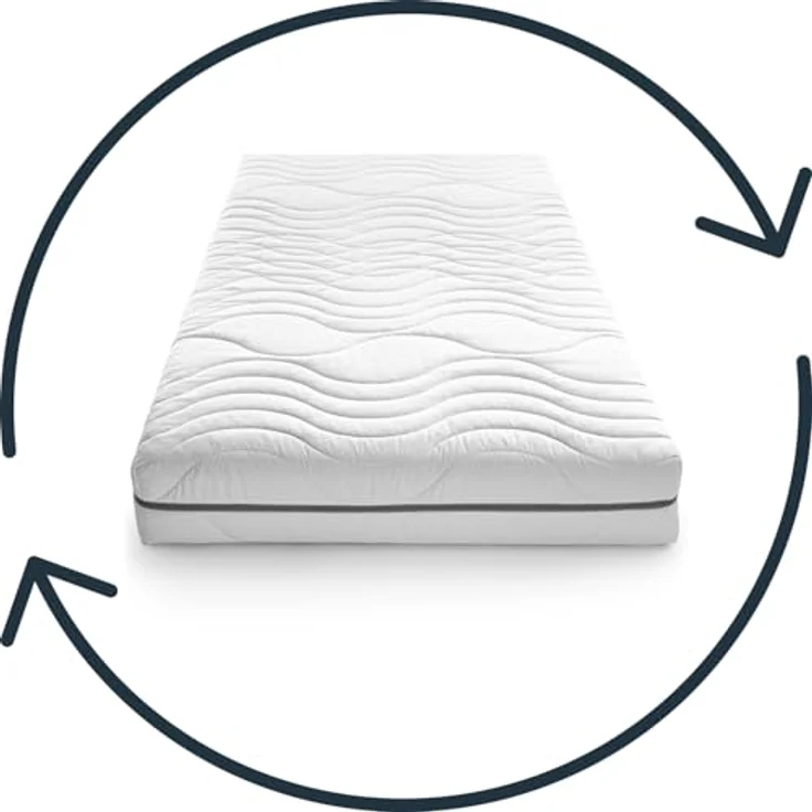7 Zonen Viskoelastik-Matratze Sleezzz Smart 180 x 200 cm, Höhe 18 cm, Härtegrad H3 mit Air Memoryschaum – Bild 9