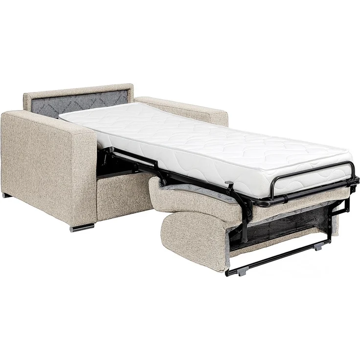 Vente-unique - CALITO - Schlafsessel - Metall - Stahl - Beige - 124 x 95 x 85 cm – Bild 5