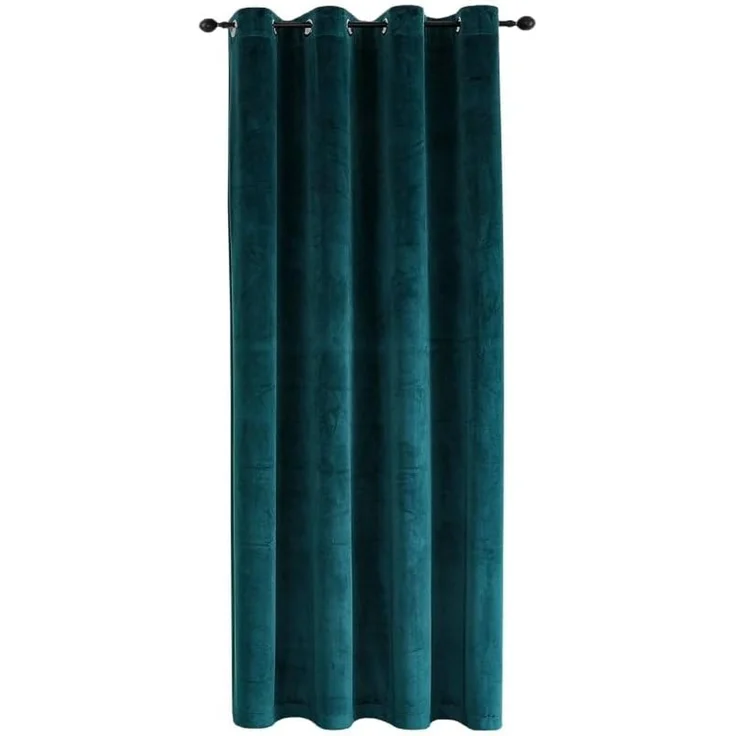 Haus und Deko Gardine Verdunkelungsvorhang Samt weich Ösen Vorhang blickdicht abdunkelnd, Ösen (1 St), Polyester