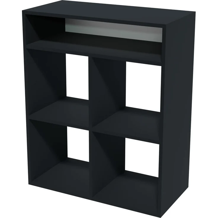 BADEDU WARD Regal 72 cm breit, Anthrazit, 5 Fächer – Bild 1