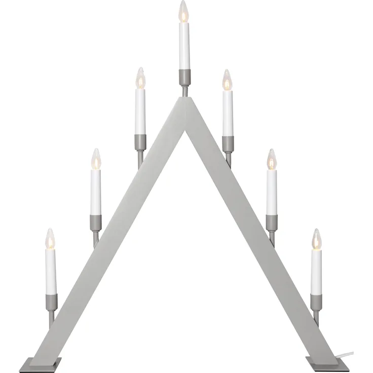 Lichterbogen ,Vind', 7-flammig, Holz, beige