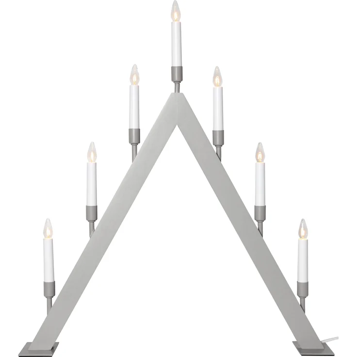 Lichterbogen ,Vind', 7-flammig, Holz, beige – Bild 1