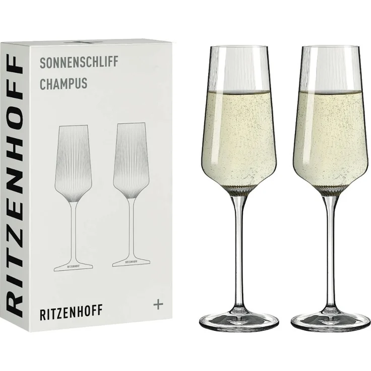 Ritzenhoff 8000004 Champagnerglas-Set #1 SONNENSCHLIFF RDT 2024 in Geschenkbox – Bild 1