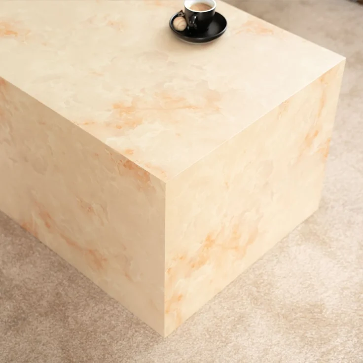 HOME DELUXE Couchtisch Marmor AMIRI L - 95 x 50 cm Sandstein – Bild 3