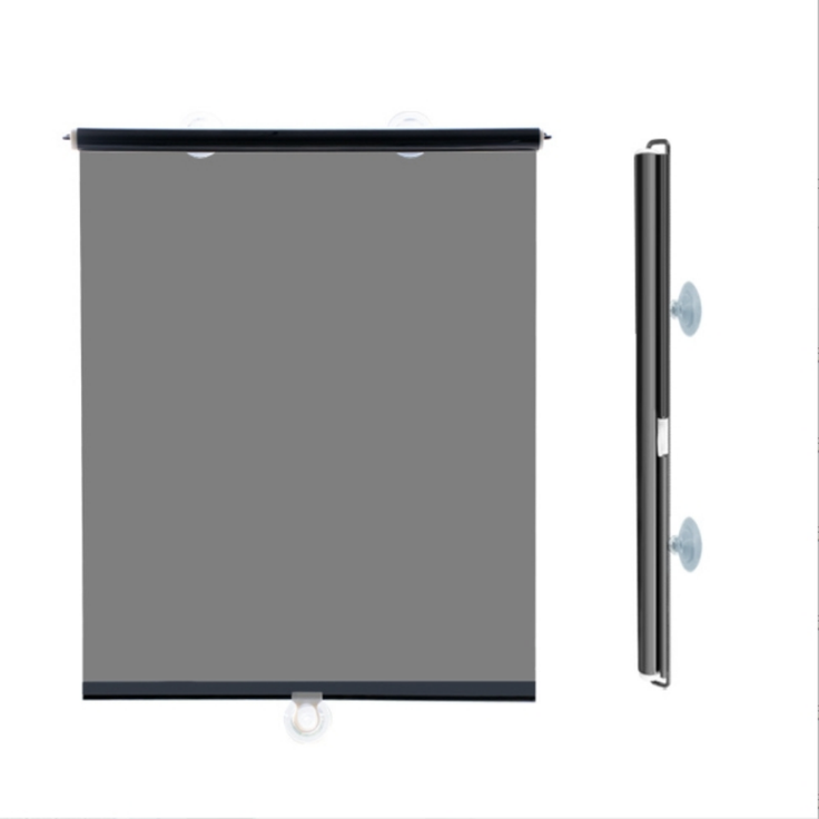 1er-Pack - Sonnenschutzrollos fürs Büro - Sonnenschutz-Wärmedämm-Verdunkelungsvorhänge aus Glas - mit einziehbarem Saugnapf (55 x 200 cm)