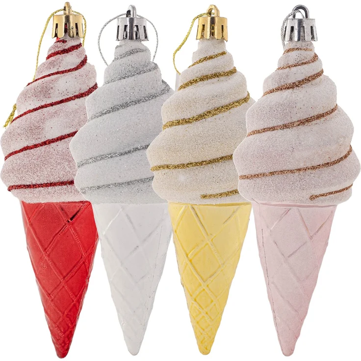 KADAX Set Abos Christbaumschmuck, 4 Stück Eis – Bild 6
