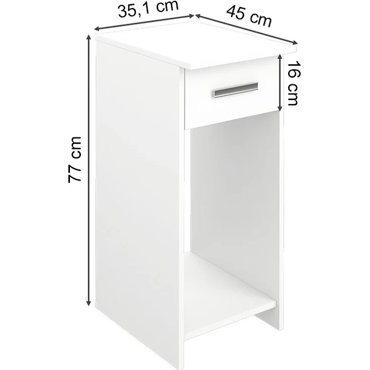 Pc-Schrank Odin Weiß 35.1 x 45 cm Vicco – Bild 3