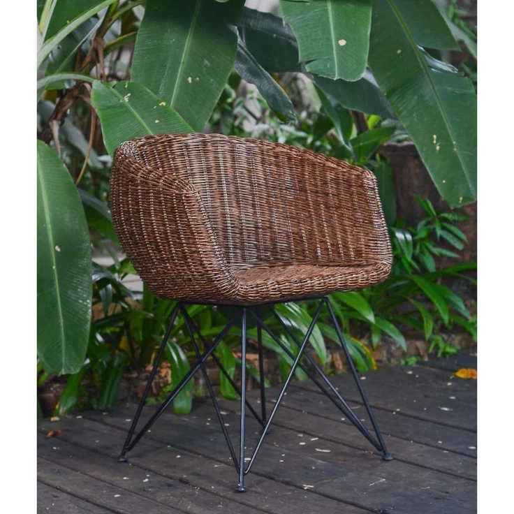 Echt Rattan Sessel Paris – Bild 4