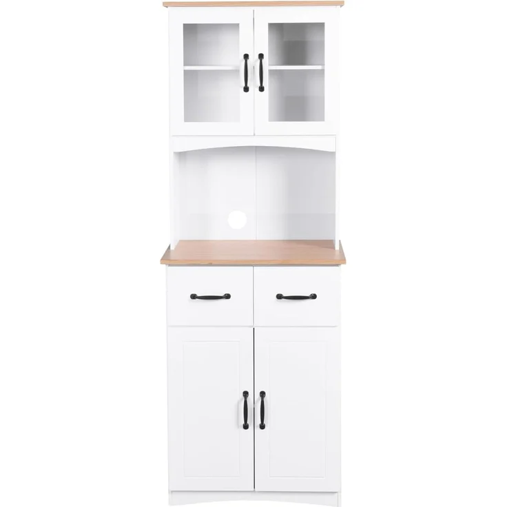 HTI-Living Midischrank Küchenbuffet Landhausstil Weiß (Stück, 1-St, 1 Küchenschrank) Buffetschrank Anrichte – Bild 2