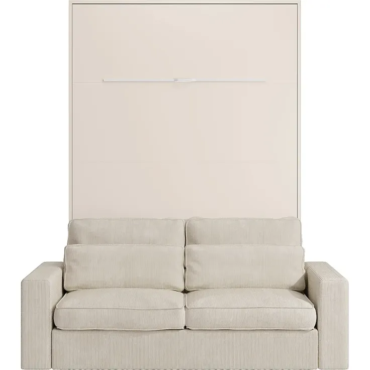 Vente-unique - RAPILI Bett Holz, Platte Beige - B 133 cm239,2 cm x H 225,2 cm x L 180 cm – Bild 6