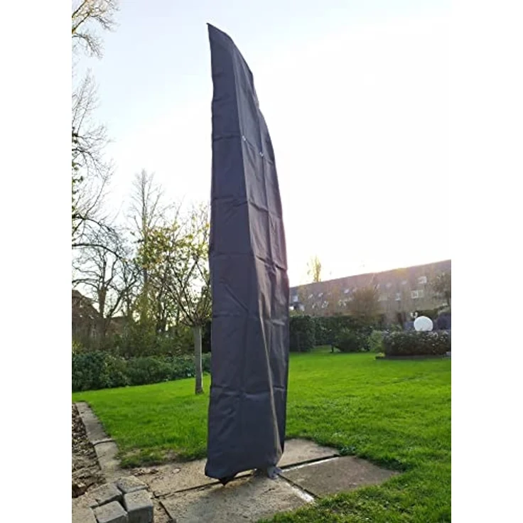 Jürgen Westerholt GmbH Sonnenschirm-Schutzhülle Abdeckung Schutzhaube Ampelschirmschutz Sonnenschirmschutz (1-St), mit Ösen und Zugschnur – Bild 1