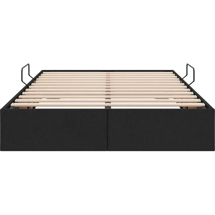 vidaXL Ottoman Bettgestell mit Speicher Schwarz 120 x 200 cm Stoff 3442816 – Bild 7