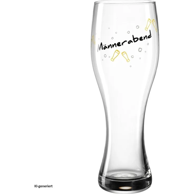 Leonardo PRESENTE Weizenbierglas 'Männerabend' 500 ml - A