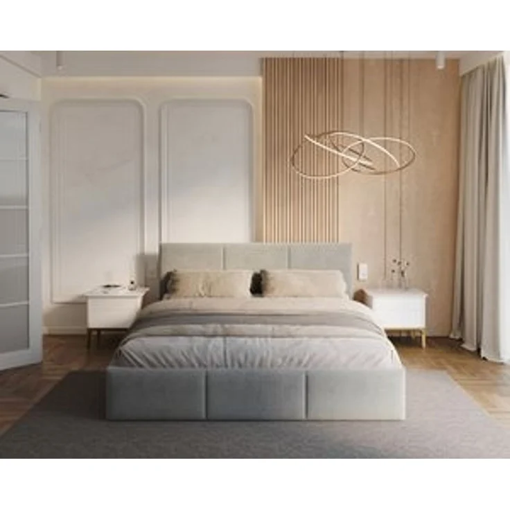 thematys Polsterbett mit Bettkasten & Lattenrost – Stauraumbett Cord 180x200cm, mit 28 cm 7-Zonen-Wende-Taschenfederkern H3/H4, Grau – Bild 7