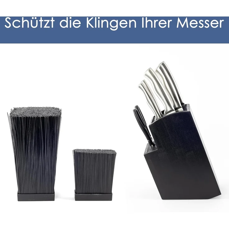 Hanseküche Messerblock Messerblock Quadratisch (1tlg), Messerhalter ohne Messer – Bild 5