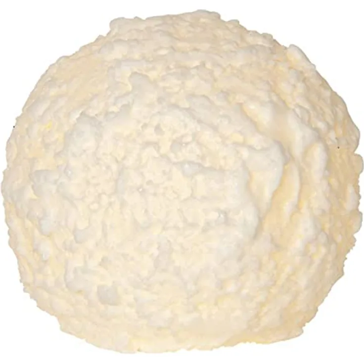 Schneeball-Kerze Snowball Echtwachs Batterie Timer warmweiß Ø 10cm