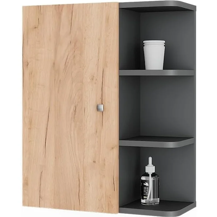 Hängeschrank Fynn Anthrazit/Goldkraft Eiche 47.2 x 59.2 cm Vicco – Bild 7