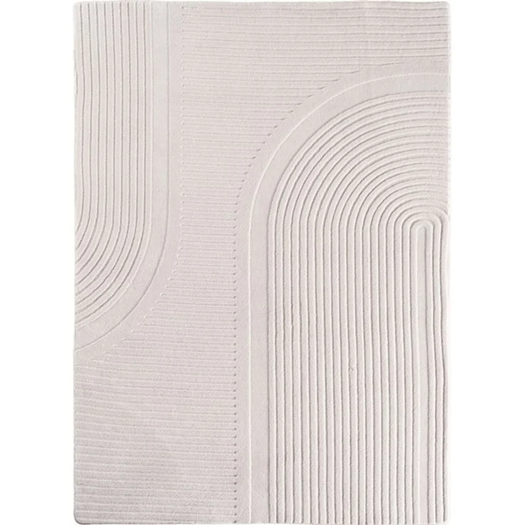 Jimri Teppich COSY - Skandinavischer Boho Geometrisch Modernerteppich Unifarben, Rechteckig, 80 x 150 x 0,12 cm, Hoch-Tief-Effekt, Kurzflor – Bild 4