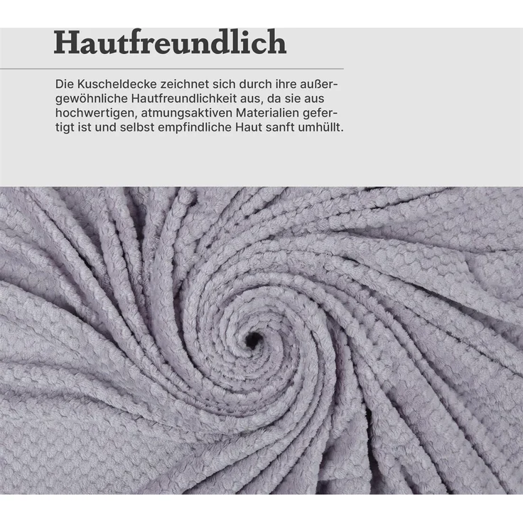 Kuscheldecke Cashmere Touch 150x200cm (Etherea) 250g/m² - Flauschige Wohndecke für Sofa, Couch und Bett, Tagesdecke Oeko-TEX - Sofaüberwurf – Bild 6