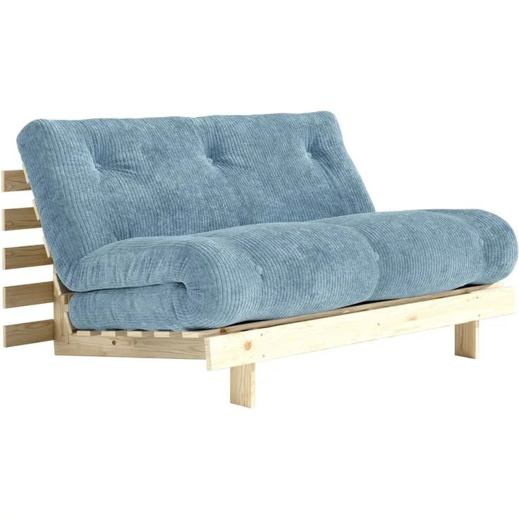Schlafsofa Klappsofa ROOTS 140 Cord Hazy Blue von KARUP